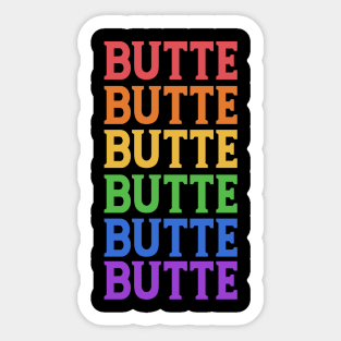 BUTTE CALIFORNIA CITY Sticker